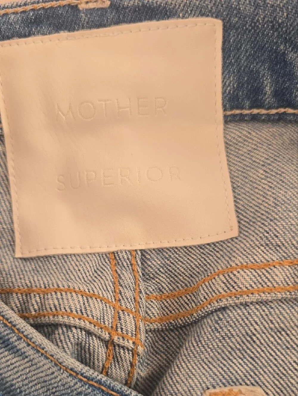 MOTHER The Tomcat Light Blue Distressed Women’s Jeans